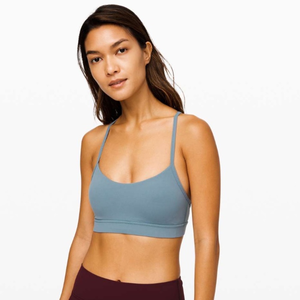 Lululemon Flow Y Sports Bra (Likely Size 10, Blue Charcoal)